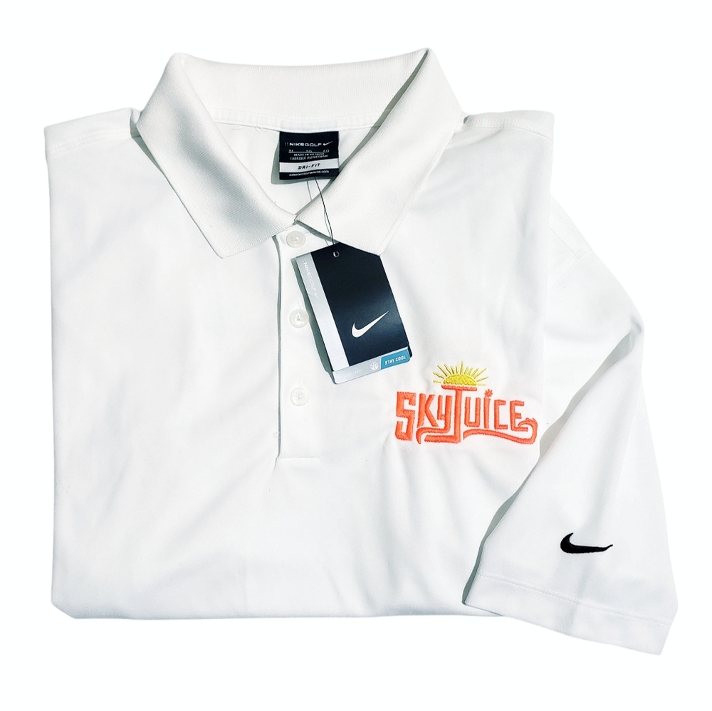 Nike Golf Dri-Fit Mens SKY JUICE Cocktail Embroidered Micro Pique Polo XL New